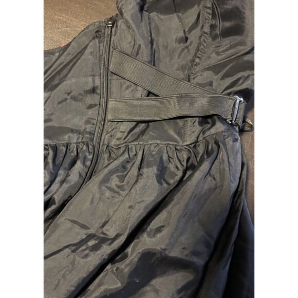 Tibi New York Red & Black Floral Strapless Cocktail Dress Size 2 Silk Wool Blend - Picture 8 of 9